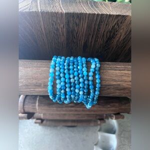 Apatite faceted bracelet
